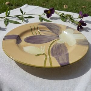 Vtg Wilco Import South San Francisco Flowers Plate Microwave Dishwasher Safe